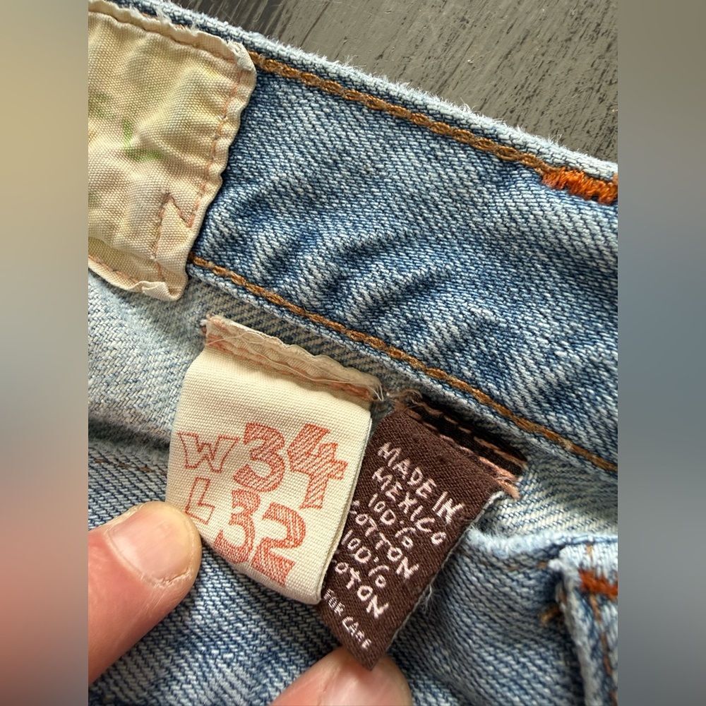 Hollister Men's Light Blue Distressed Jeans Y2K - Picture 2 of 11